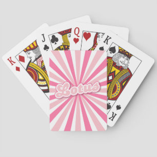 Baraja De Cartas Loto Rosa Caliente