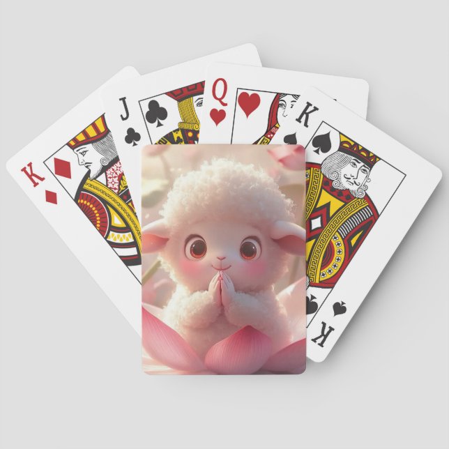 Baraja De Cartas Lotus Lamb: La esencia de la inocencia (Reverso)