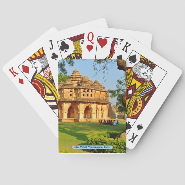 Baraja De Cartas Lotus Mahal, Vijayanagara, India (Reverso)