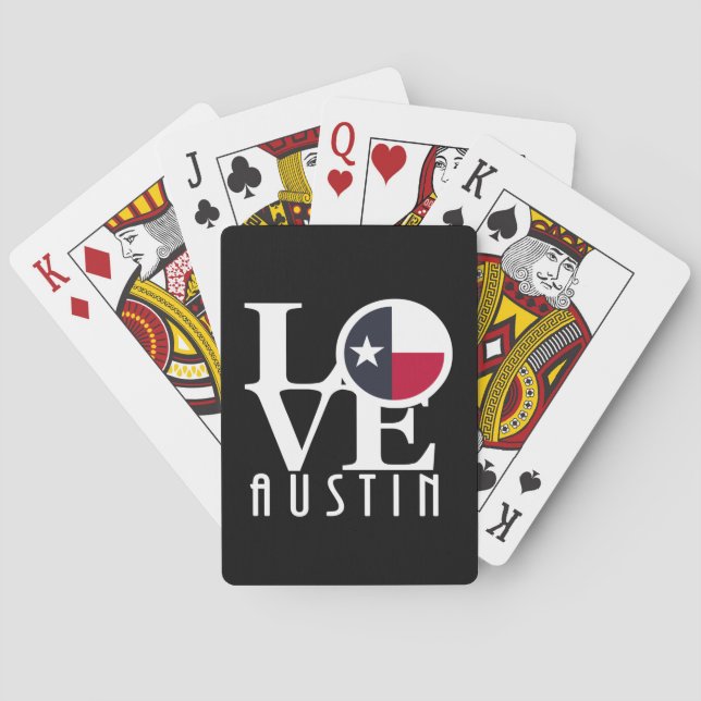 Baraja De Cartas LOVE Austin Texas (Reverso)