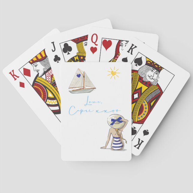 Baraja De Cartas Love, Capri xxoo Classic Playing Cards (Reverso)