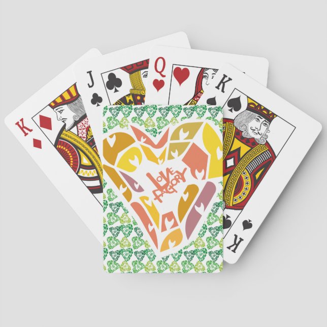 BARAJA DE CARTAS LOVE FACTORY HEARTS BY MASANSER  (Reverso)