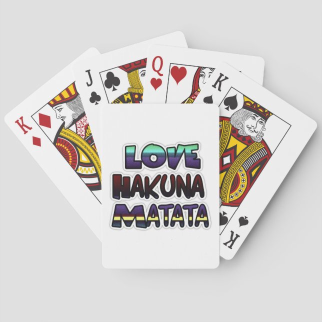 Baraja De Cartas Love Hakuna Matata Gifts (Reverso)