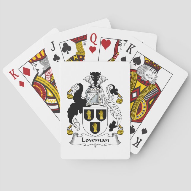 Baraja De Cartas Lowman Family Crest (Reverso)