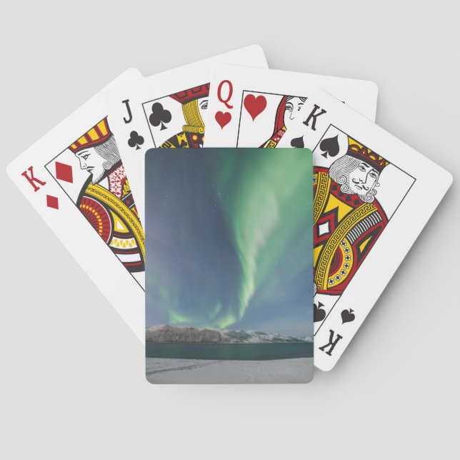 Baraja De Cartas Luces boreales de Noruega (Reverso)
