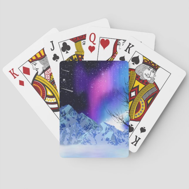 Baraja De Cartas Luces de invierno (Reverso)