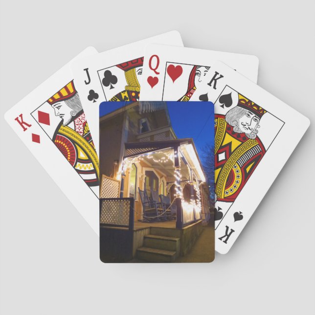 Baraja De Cartas Luces de vacaciones y rockeros - Viñetería de Mart (Reverso)