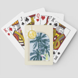 Baraja De Cartas Luces fiestas, cócteles y Discoteca debajo de las