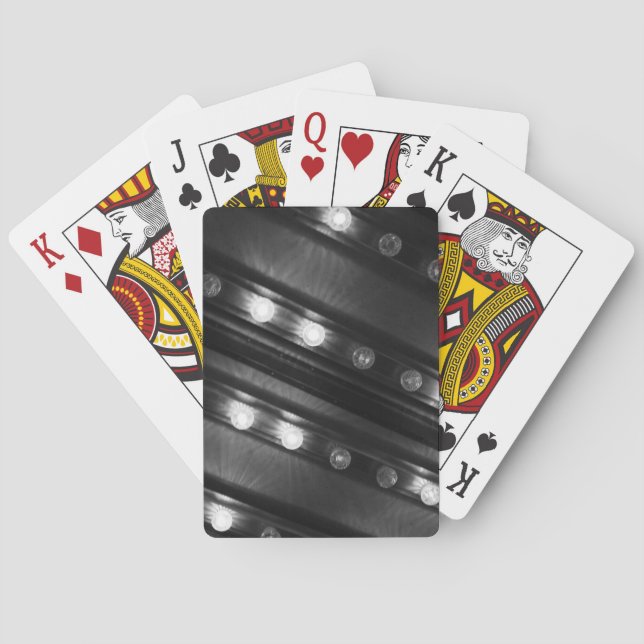 Baraja De Cartas Luces Twinkle en blanco y negro (Reverso)