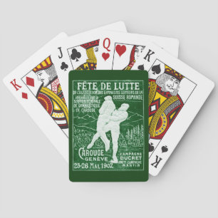 Baraja De Cartas Lucha suiza en 1907
