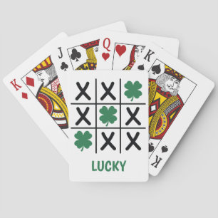 Baraja De Cartas Lucky Shamrock Tic Tac Toe