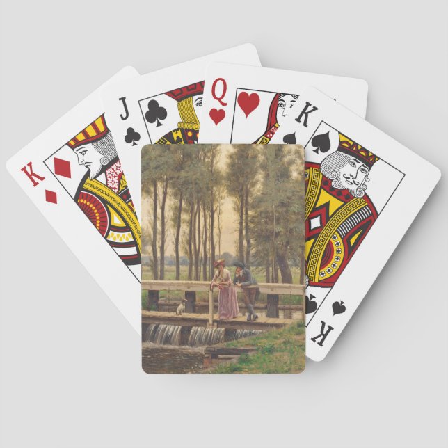 Baraja De Cartas Lugar de encuentro romántico (por Edmund Blair Lei (Reverso)