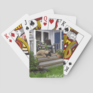 Baraja De Cartas Luis el naipe del perrito de Leonberger