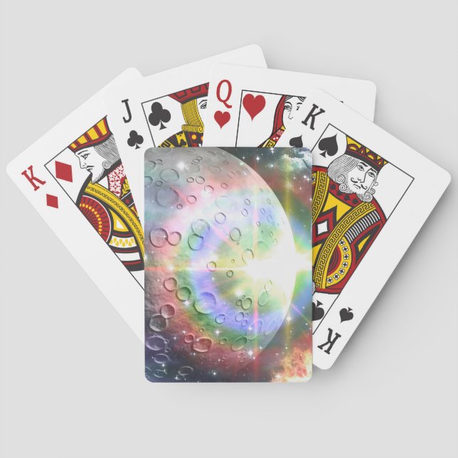 Baraja De Cartas luna de arco iris (Reverso)