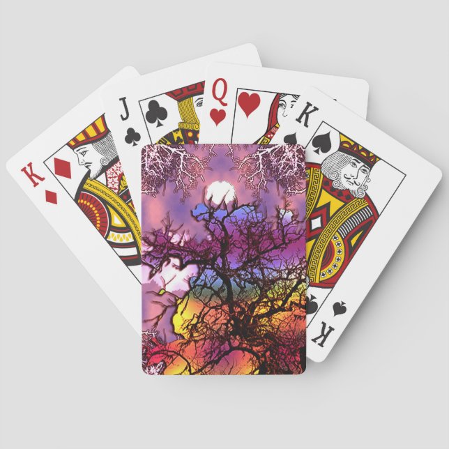Baraja De Cartas Luna en el árbol... (Reverso)