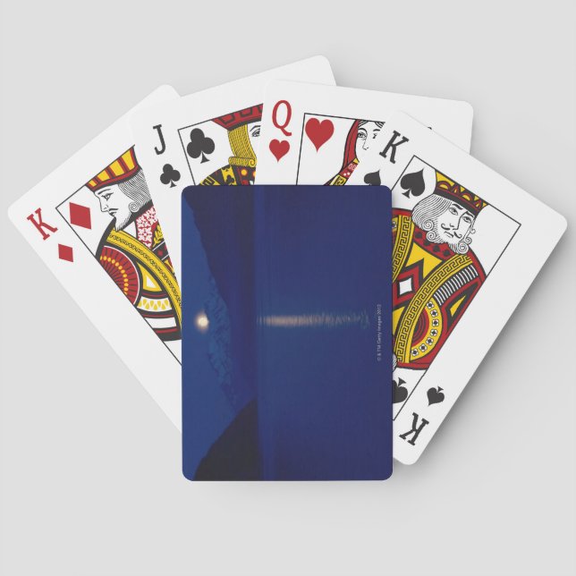 Baraja De Cartas Luna Sobre Las Montañas Chilkat (Reverso)