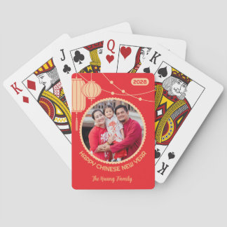 Baraja De Cartas Lunar New Year Lantern Photo Poker Cards