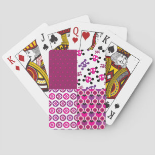 Baraja De Cartas Lunar retro del cráneo de la flor