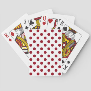 Baraja De Cartas Lunares Rojas Carmesí Círculos