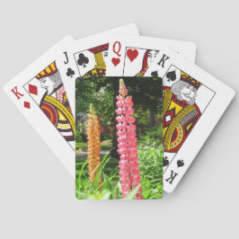 Baraja De Cartas Lupines en un jardín de cabañas - Viñetería de Mar