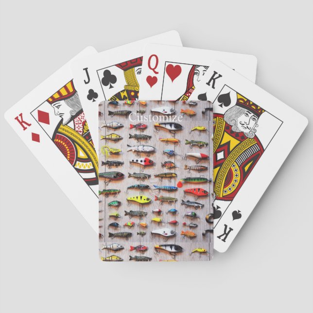 Baraja De Cartas Lures Thunder_Cove de pesca clásica (Reverso)