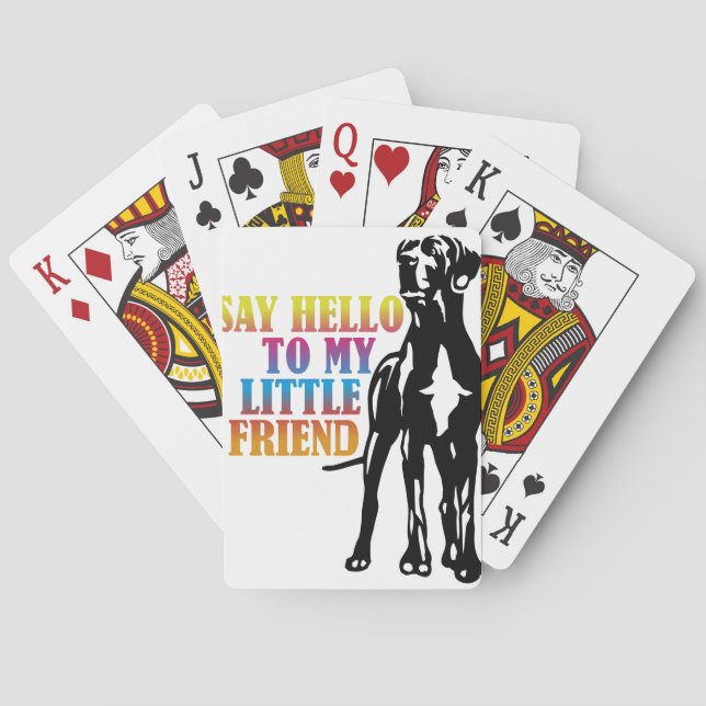 Baraja De Cartas Lustiges Doggenbild (Reverso)