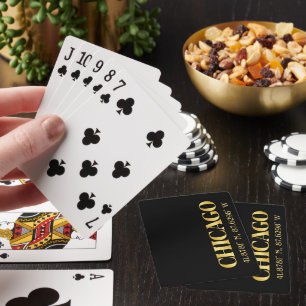 Baraja De Cartas Lux Gold Chicago Latitude y longitud