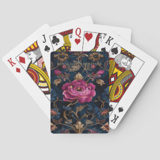 Baraja De Cartas Luxury Floral Vintage Royal