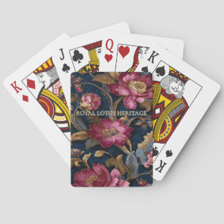 Baraja De Cartas Luxury Floral Vintage Royal