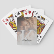 Luxury Personalized Poker Style Design with Photo