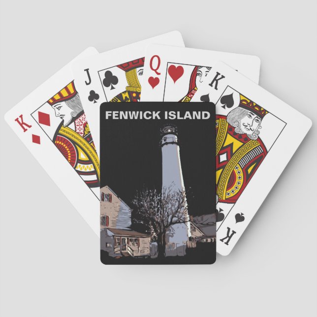 BARAJA DE CARTAS LUZ DE LA ISLA DE FENWICK (Reverso)