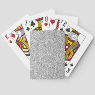 Baraja De Cartas Luz gris plateada brillo destellos