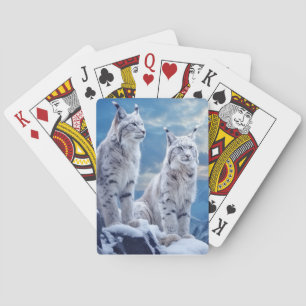 Baraja De Cartas Lynx Animal Wildlife Wilderness Colorful Wall Art