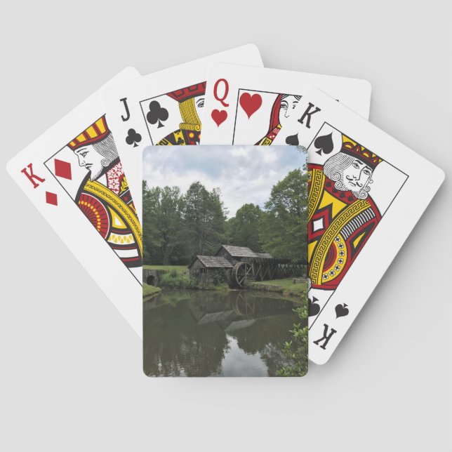 Baraja De Cartas Mabry Mill, Virginia (Reverso)