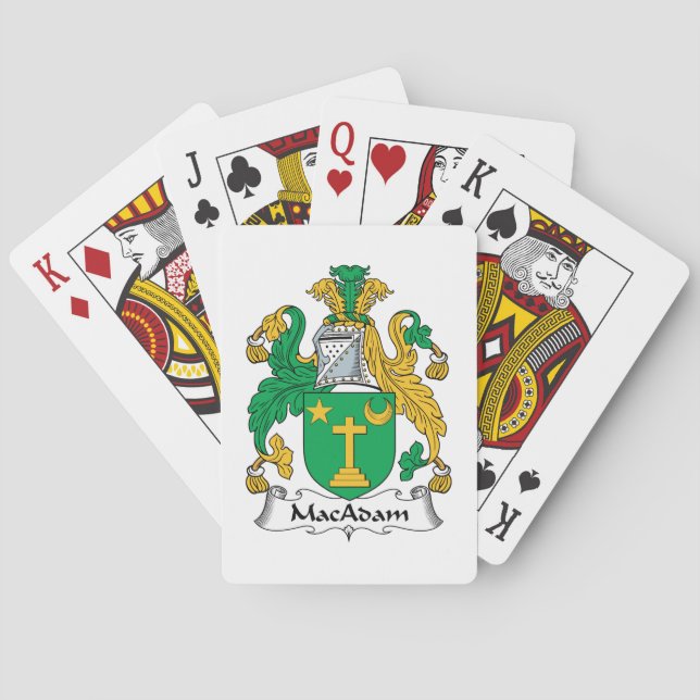 Baraja De Cartas MacAdam Family Crest (Reverso)