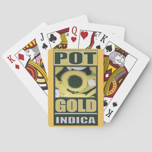 BARAJA DE CARTAS MACETA DE ORO INDICA (Reverso)