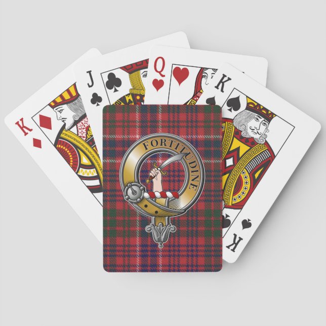 Baraja De Cartas MacRae Tartan & Badge (Reverso)