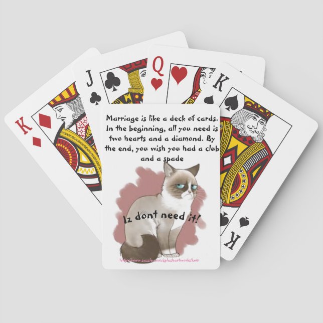 Baraja De Cartas "Mad Kat vs Marriot" (Reverso)