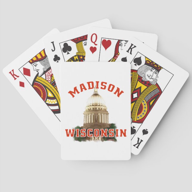 Baraja De Cartas Madison, Wisconsin (Reverso)