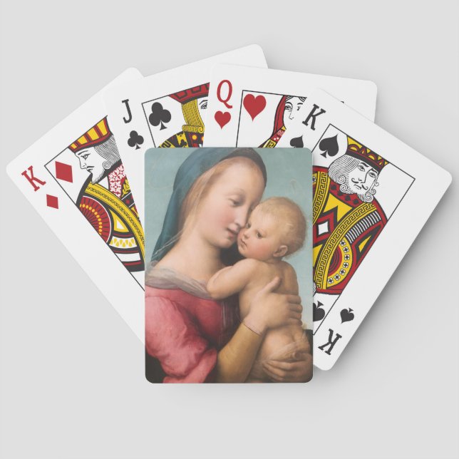 Baraja De Cartas Madonna y el niño (Reverso)