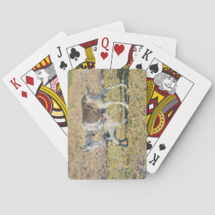 Baraja De Cartas Madre cabra con su hijo pequeño (por Segantini)