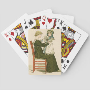Baraja De Cartas Madre de Greenaway, bebé victoriana
