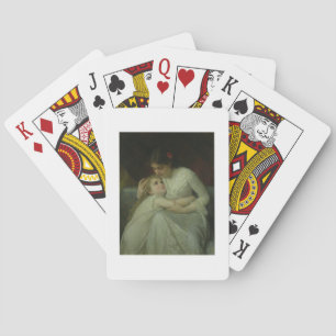 Baraja De Cartas Madre e hijo (aceite sobre lienzo)