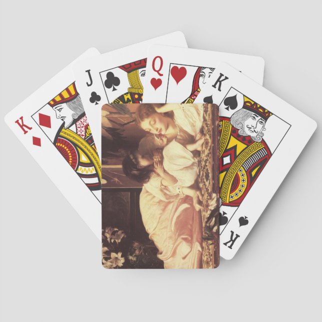 Baraja De Cartas Madre e hijo (mujer y su hija) (Reverso)