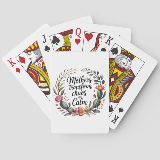 Baraja De Cartas Madres Transforman el Caos en Calma (Reverso)