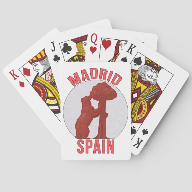 Baraja De Cartas Madrid España (Reverso)