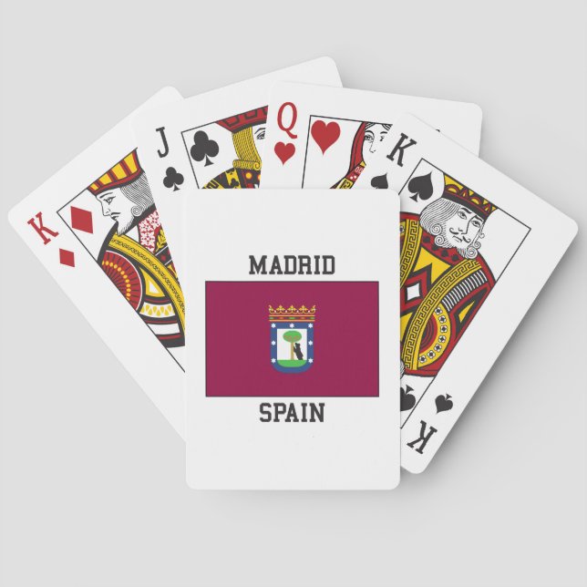 Baraja De Cartas Madrid España (Reverso)