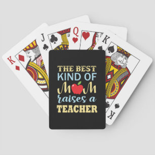 Baraja De Cartas Maestra La Mejor Clase De Mamá Cría A Una Maestra