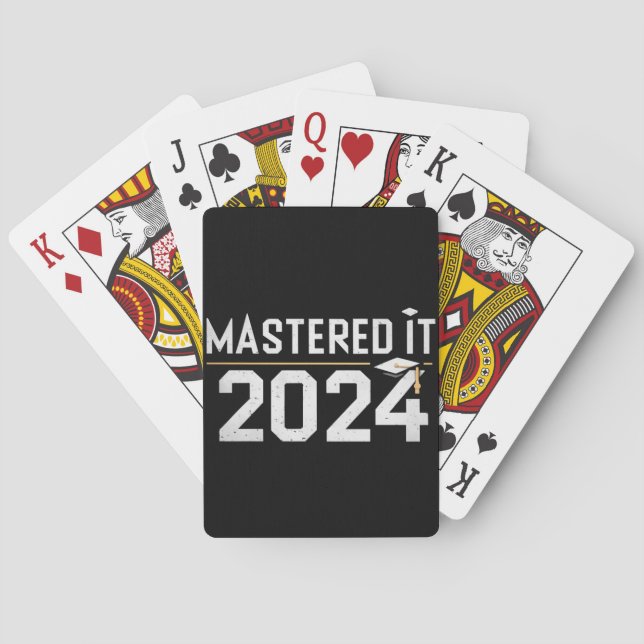 Baraja De Cartas Maestría en maestría en informática de 2024 (Reverso)