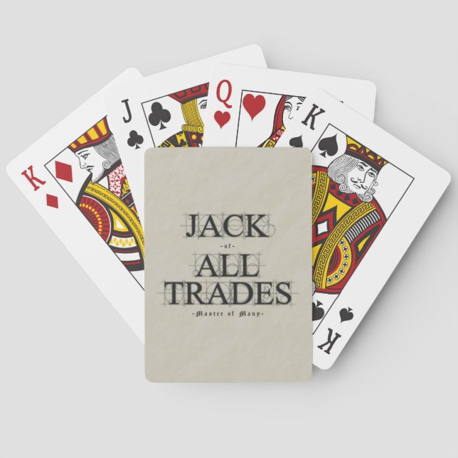Baraja De Cartas Maestro de muchas operaciones - (Reverso)